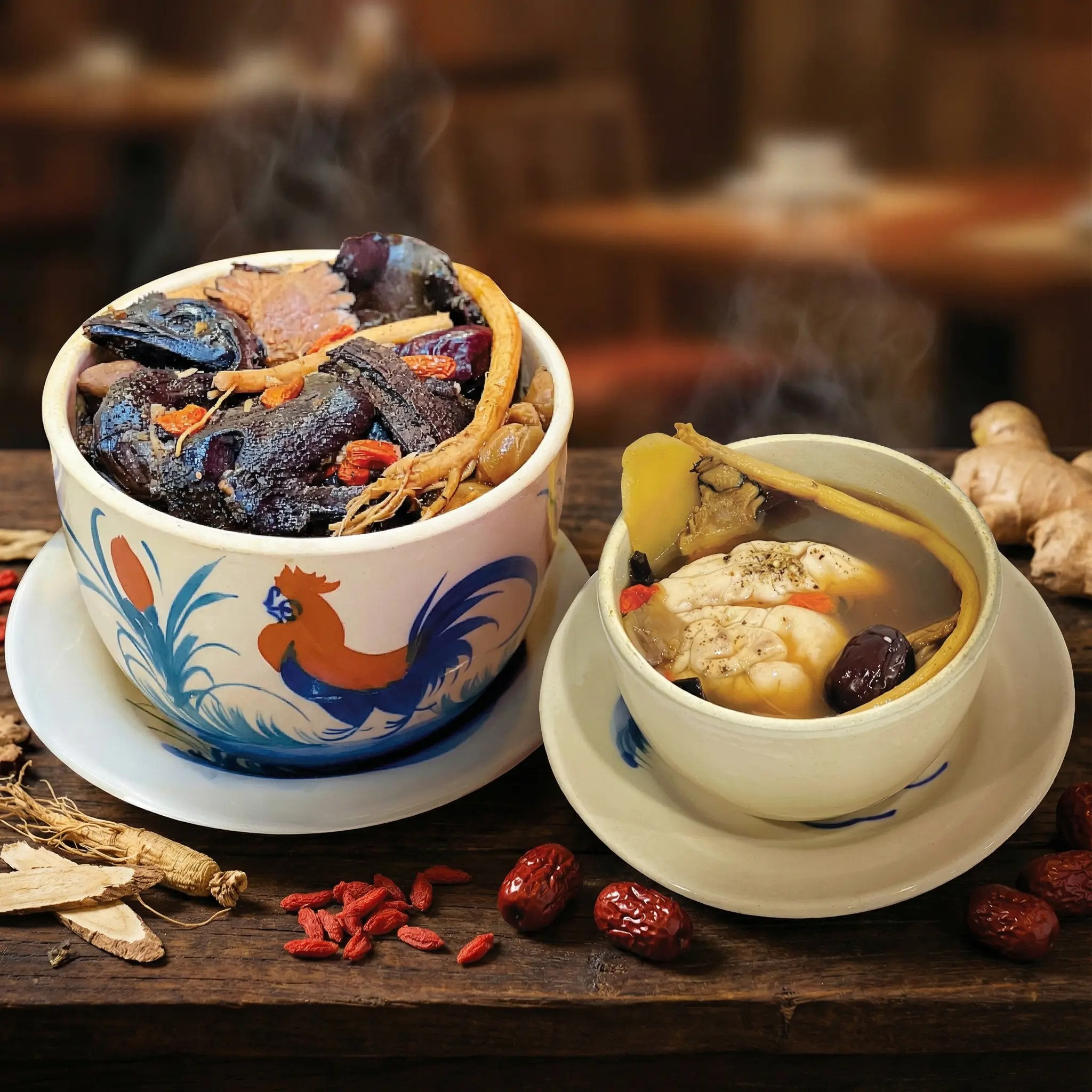 Nghệ thuật thố tiềm và giá trị bồi bổ từ 9 vị thuốc bắc